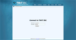 Desktop Screenshot of irc.twit.tv