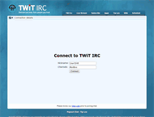 Tablet Screenshot of irc.twit.tv